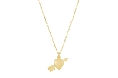 Heart & Arrow guld halskæde
